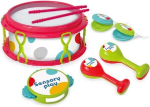 61rIxrzo9iL._AC_SL1500_ TAMBOR CON INSTRUMENTOS MUSICALES - MUSICAL DRUM KIT