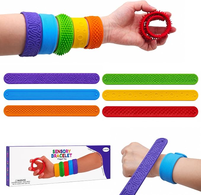 PULSERAS SENSORIALES SET DE 6 UN – SENSORY BRACELET