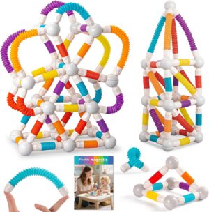 81FcTYH5tbL._AC_SL1500_ TUBOS MAGNETICOS FLEXIBLES 86 PCS -FLEXIBLE MAGNETIC TUBE BLOCK