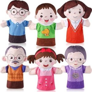 TITERES DE LA FAMILIA SET DE 6.  MIDEN 25 CM.