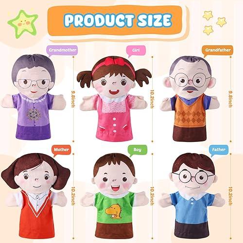 TITERES DE LA FAMILIA SET DE 6.  MIDEN 25 CM.