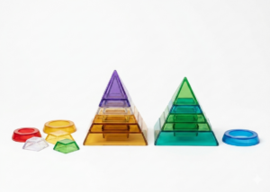 PIRAMIDES TRANSPARENTES 30 PCS