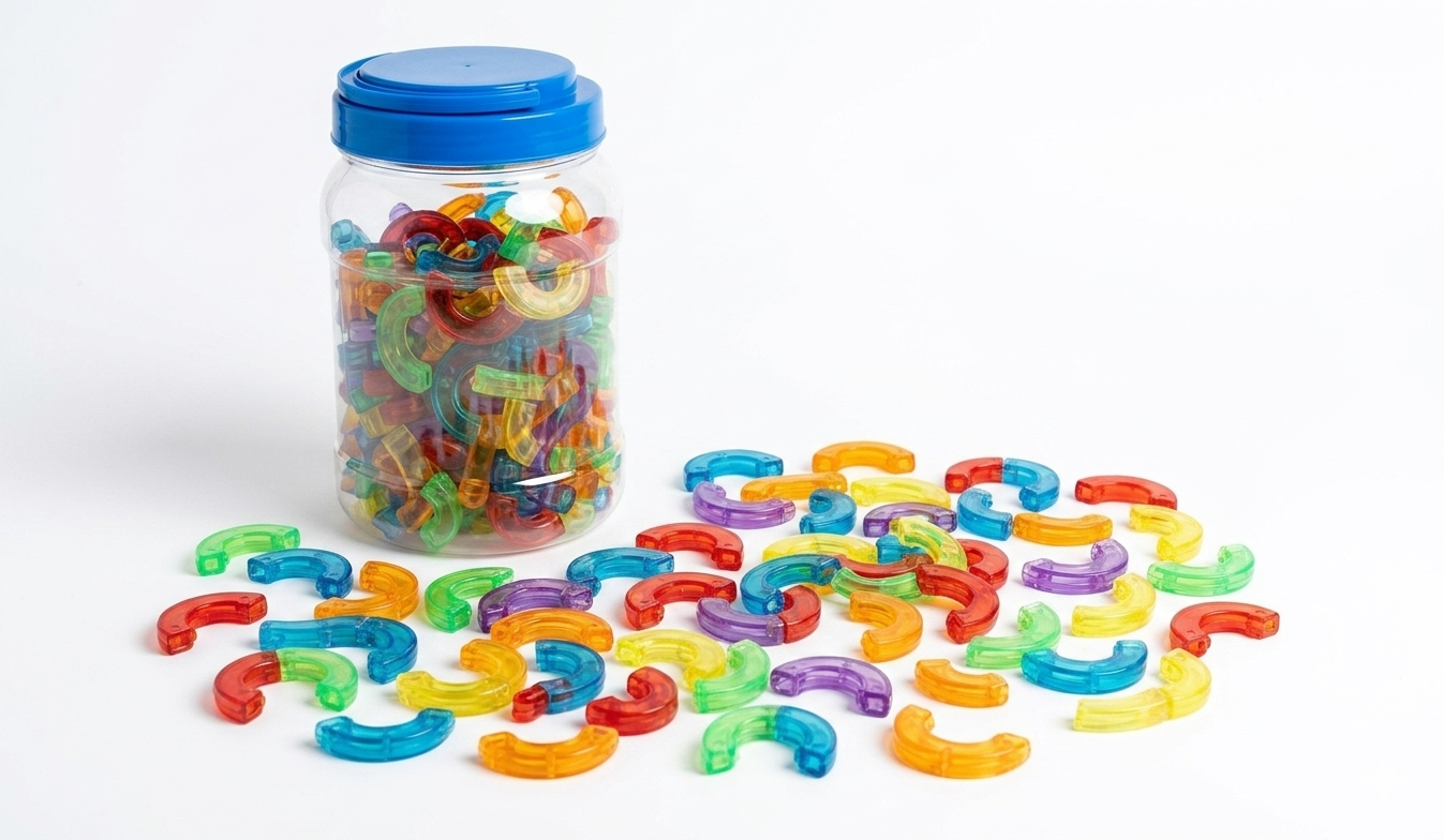 SET PARA ARMAR LETRAS 90 PCS TRANSPARENTES