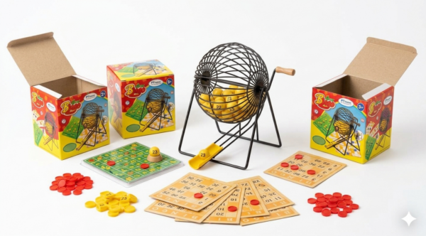 BINGO TOMBOLA DE METAL 48 CARTONES