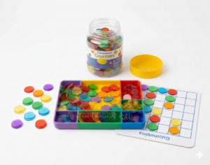 FICHAS PLASTICAS TRANSPARENTES 300 UN - TANSPARENT COUNTERS