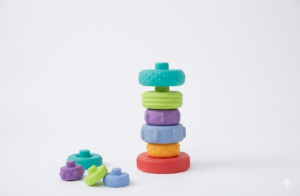 PIRAMIDE APILAMIENTO CON TEXTURAS - BABY SOFT SENSORY STACKER