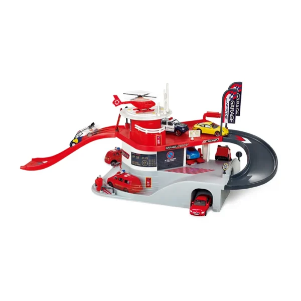 4645622-1200-auto SET DE CARROS DE RESCATE 38 PZAS - PARKING RESCUE