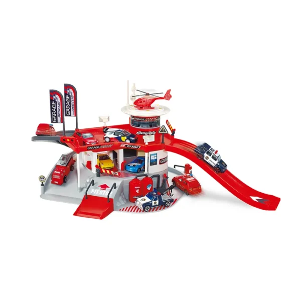 4645623-1200-auto SET DE CARROS DE RESCATE 38 PZAS - PARKING RESCUE