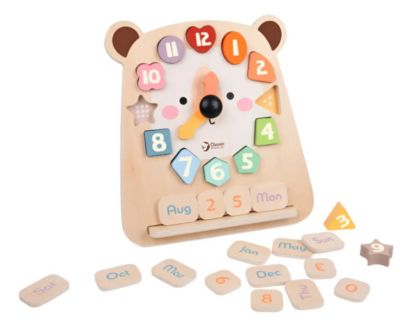 RELOJ DE MADERA OSO - TIC-TAC BEAR