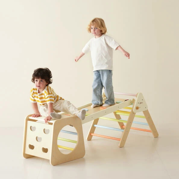 conjunto-pikler-classic-world-3 SET DE MOTRICIDAD 5 EN 1 - CHILDREN TRIANGLE CLIMBING SET