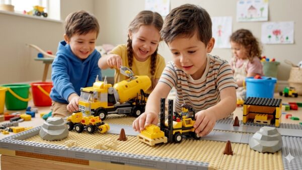 image_112f93e4 CARROS DE CONSTRUCCION 334 PZAS - CONSTRU BRICKS