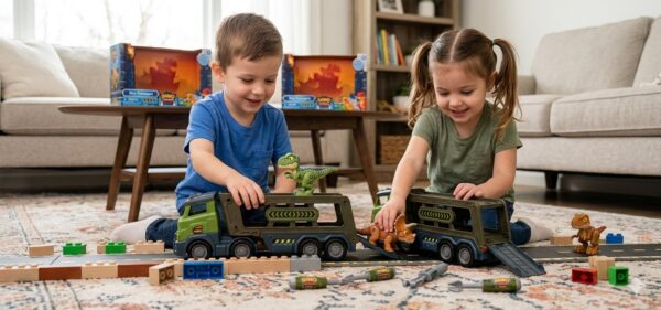 image_341b6566 CAMION CON 2 DINOSAURIOS - DINO TRANSPORT