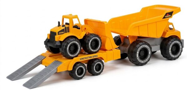 image_42fff8c5 SET DE 3 CARROS DE CONSTRUCCION - POWER DRIVE