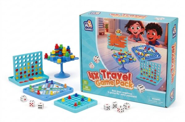 image_b74b92a6 JUEGOS DE MESA 4 EN 1 - 4X TRAVEL GAME PACK
