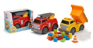 image_b7c1c069 CARRO MEDIANO CON LUZ Y SONIDO SURTIDO BOMBERO Y CONSTRUCCION - SUPER TRUCK