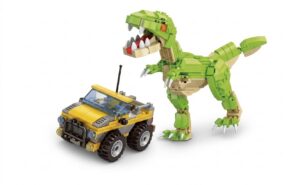 image_dd80f621 DINOSAURIO Y CARRO 428 PIEZAS - T REX DINOSARUR
