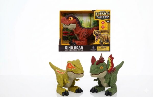 DINOSAURIO CON LUZ . SONIDO Y SPRAY - DINO ROAR