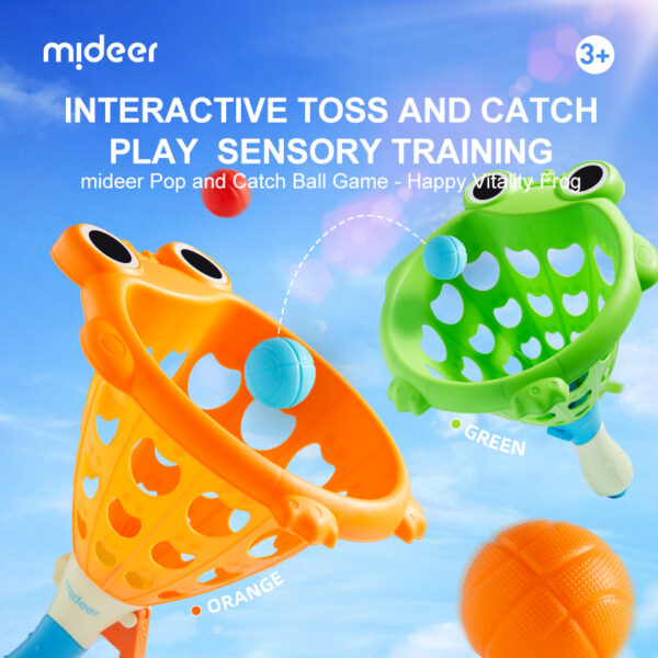 1 (10) Juego de Lanza Bolas Pop and Catch Mideer
