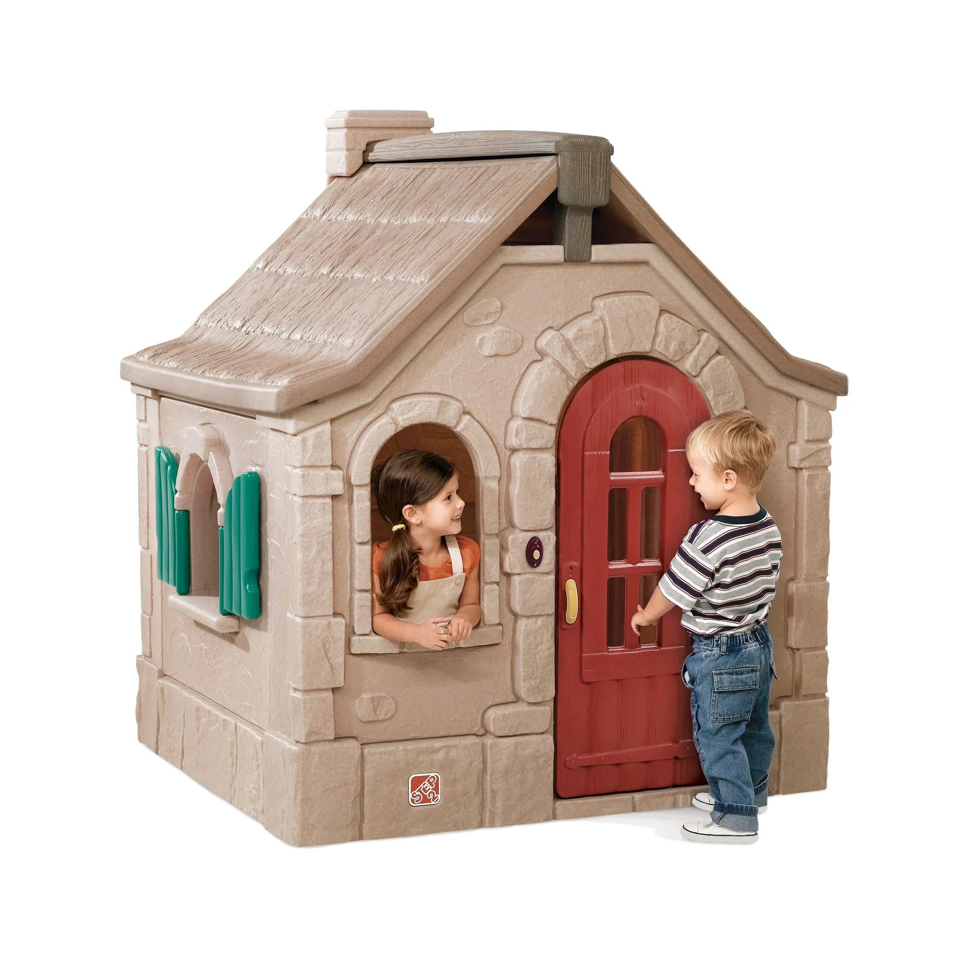 795900-Naturally-Playful-Storybook-Cottage-Playhouse-Tan-Maroon-And-Teal-001