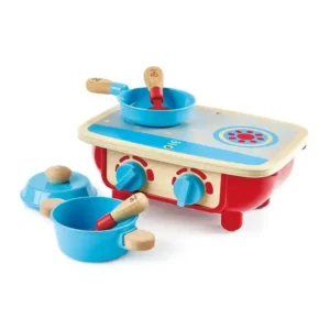 ESTUFA Y OLLAS DE MADERA - TODDLER KITCHEN SET