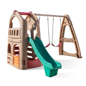 SET DE COLUMPIOS CON RESBALERO - PLAYHOUSE CLIMBER AND SWING EXTENSION