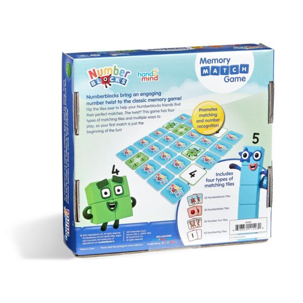 h2m-95399_3 NUMBERBLOCKS MEMORY MATCH GAME