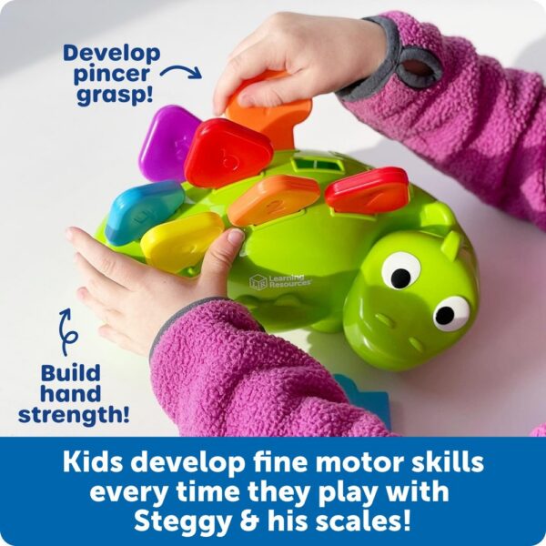 ler-9091_2 DINOSAURIO PARA MOTRICIDAD - STEGGY THE FINE MOTOR DINO