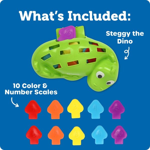 ler-9091_3 DINOSAURIO PARA MOTRICIDAD - STEGGY THE FINE MOTOR DINO